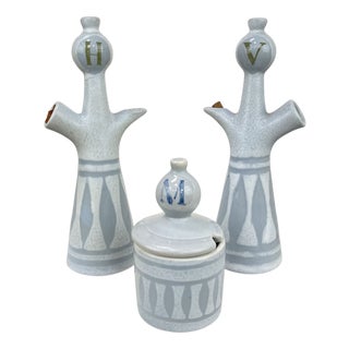 Vallauris Table Set by Roger Capron, 1950s, Set of 3 For Sale