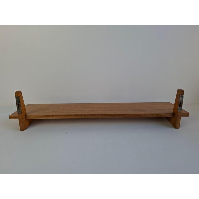 Mid-Century Wooden Wall Shelf, Czechoslovakia, 1960s For Sale - Image 9 of 18