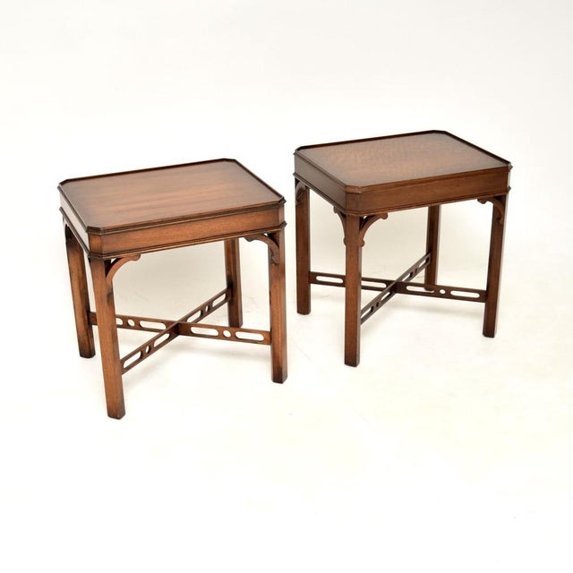 Antique Georgian Side Tables, 1930s, Set of 2 For Sale - Image 4 of 11