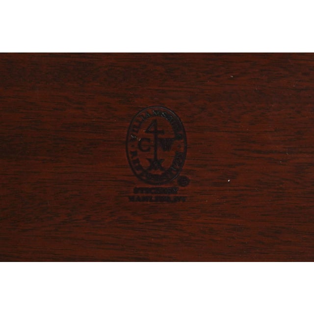 Stickley Colonial Williamsburg Carved Mahogany Queen Poster Bed For Sale - Image 17 of 18