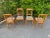This is a wonderful set of four vintage occasional chairs. They also would make great game chairs around a card table....