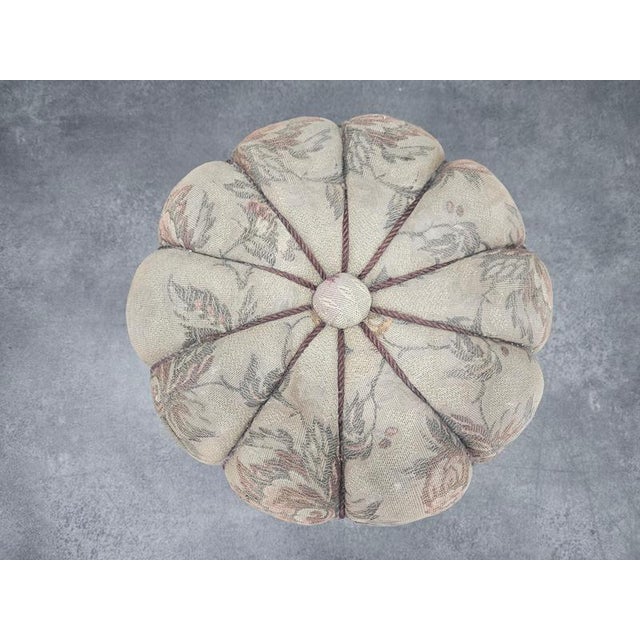 Gold Mid-Century Art Deco Ottoman by Jindřich Halabala, 1950s For Sale - Image 8 of 14