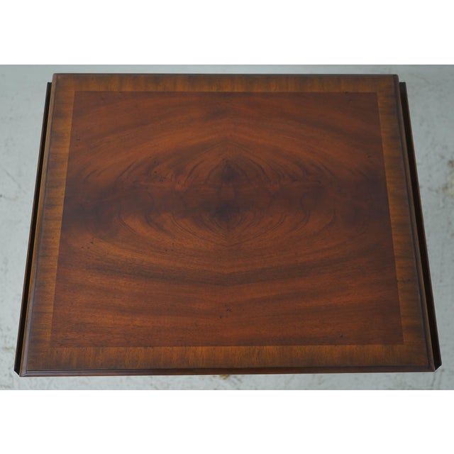 Maitland Smith Mahogany Drop Side Empire Sewing Table For Sale - Image 13 of 18
