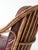 Antique Rattan Lounge Chair With Oxblood Cushions For Sale - Image 10 of 18