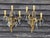 Metal Vintage Louis XV Romantic French Bronze Wall Sconces Crystal Lighting, 1950s, Set of 2 For Sale - Image 7 of 10