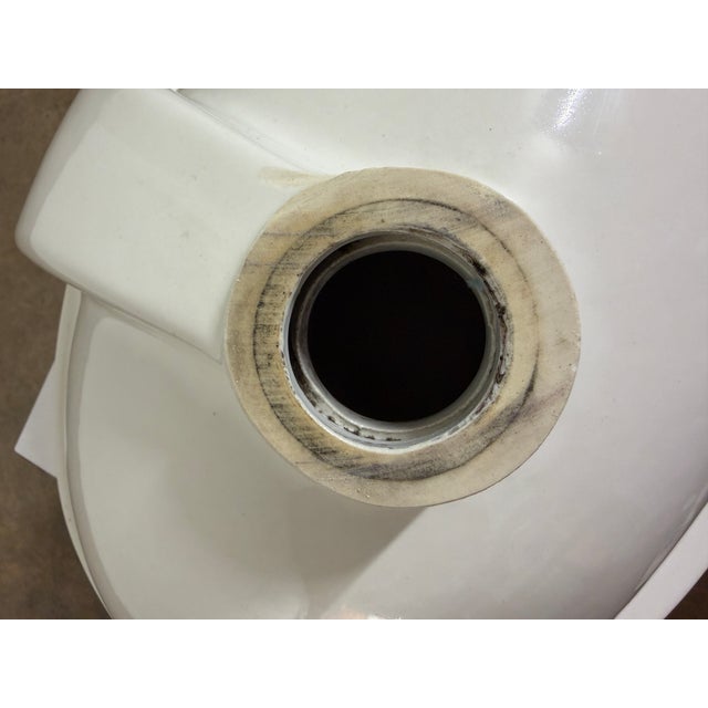 Vintage Sherle Wagner Italian Porcelain Undermount Sink With Gold Interior For Sale - Image 13 of 17