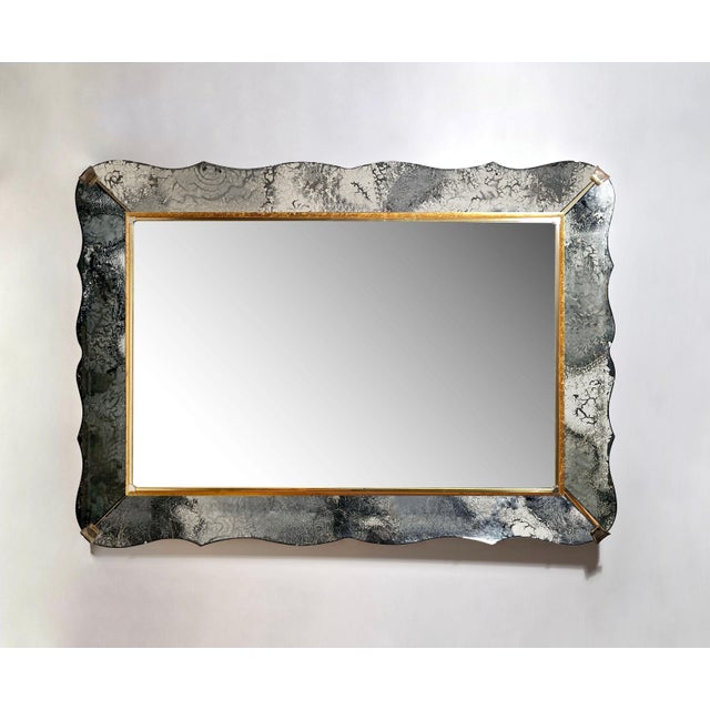 Vintage High End Designer Mirror by Nurre Company. 1940s French/ Italian Modern style. Antiques Mirror Design. Please...