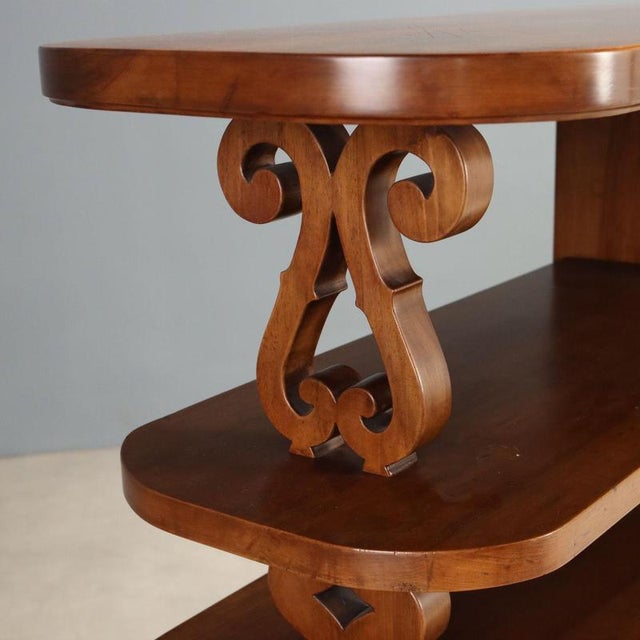 Renaissance Style Walnut Balustrade Cabinet For Sale - Image 5 of 8