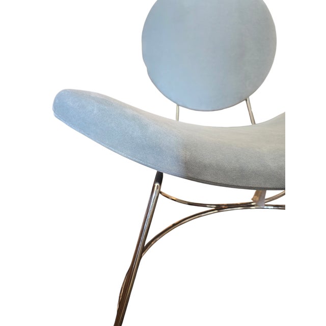 Sky Blue Vintage Pair of Elroy Chairs by Mitchell Gold and Bob Williams For Sale - Image 8 of 12