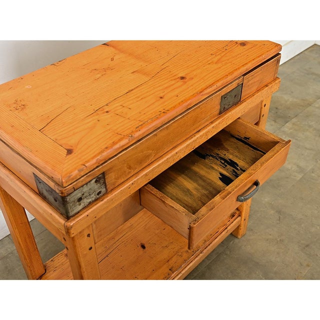 French 19th Century Butcher Block Table With Lid For Sale - Image 11 of 14