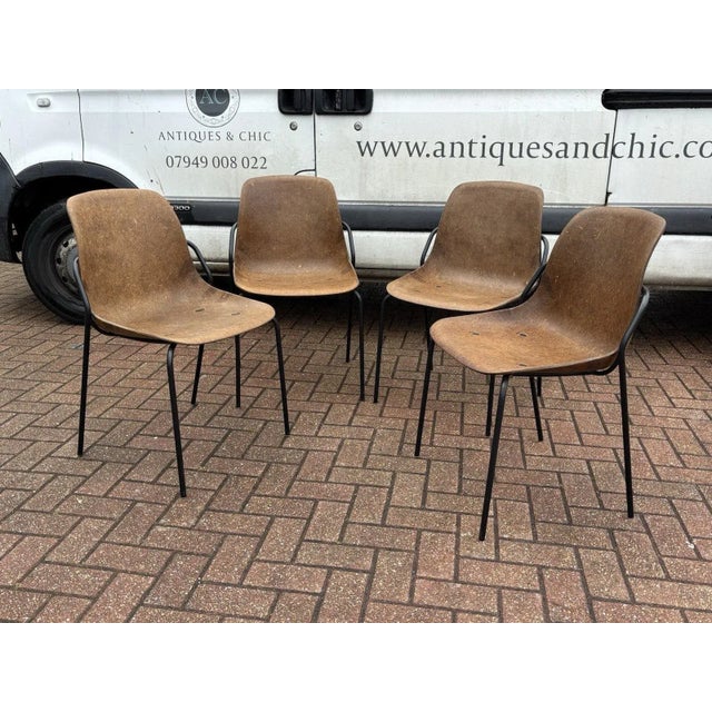 Stacking Hemp Chairs from Vepa, Set of 4 For Sale - Image 3 of 14