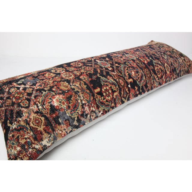 Art Deco Antique Tribal Throw Sofa Lumbar Pillow Cover -14'' X 42'' For Sale - Image 3 of 9