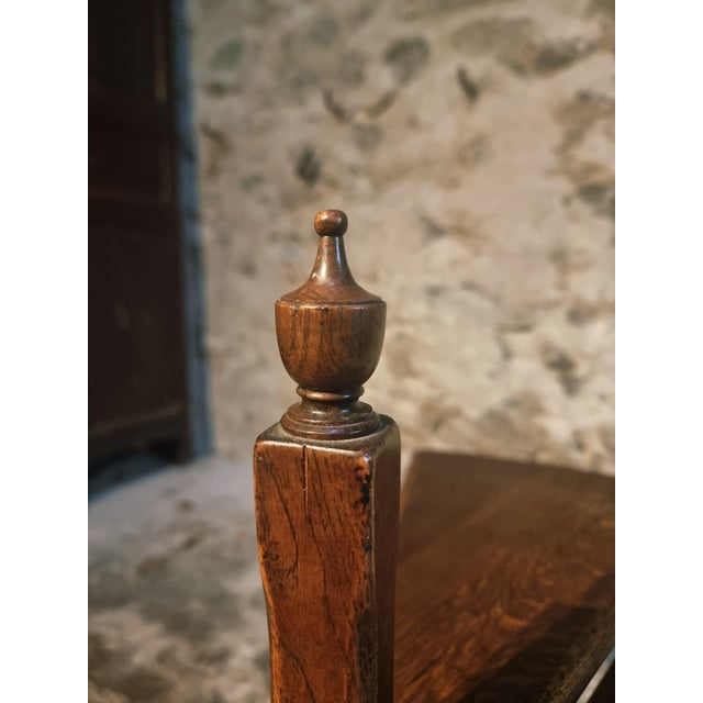 Brown Mid-Century English Oak Library Step, 1960s For Sale - Image 8 of 16