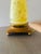 Hollywood Regency Currey & Company Opaline Murano-Style Art Glass Lamp With Original Shade For Sale - Image 3 of 4