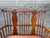 Early 20th Century Vintage George III Style Solid Oak Windsor Style Comb- Back Settee Bench For Sale - Image 5 of 17