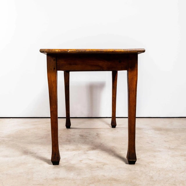 French Farmhouse Rectangular Fruitwood Dining Table, 1950s For Sale - Image 3 of 10