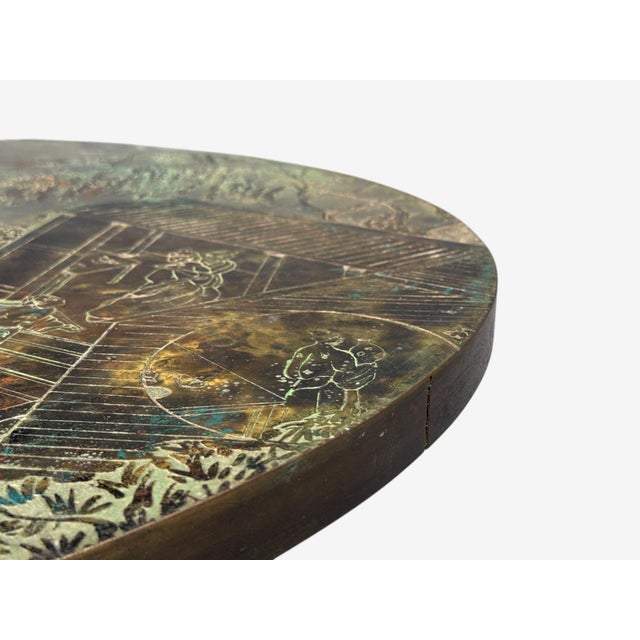 Philip and Kelvin LaVerne, Rare Center Table, Bronze, Usa, 1960s For Sale - Image 12 of 16