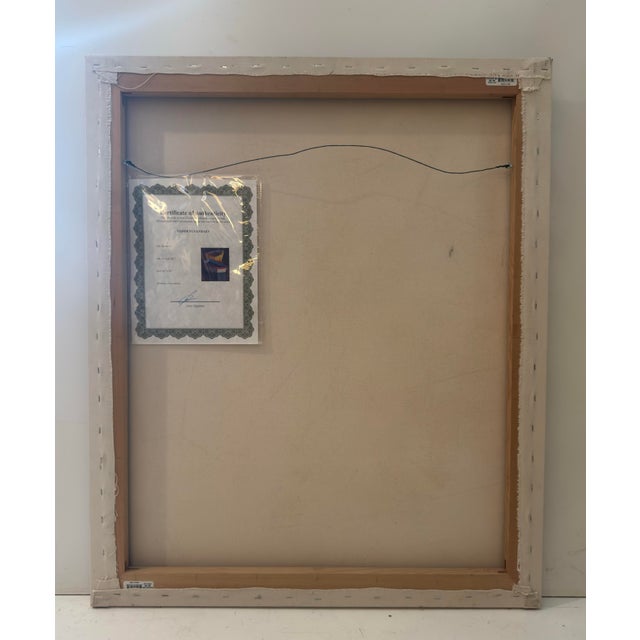 Signed & Dated Contemporary Abstract Oil Painting by Vadim Puyandaev For Sale - Image 9 of 10