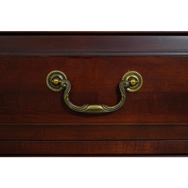 Durham Cherry 2 Door 5 Drawer Lingerie Chest For Sale - Image 11 of 17