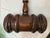 Huge Vintage Handmade Carved Turned Wooden Solid Wood Judge Auction Gavel Large For Sale - Image 10 of 11
