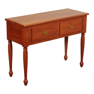 Late 20th Century Sheraton Farmhouse Style Custom Crated Cherry Sideboard For Sale