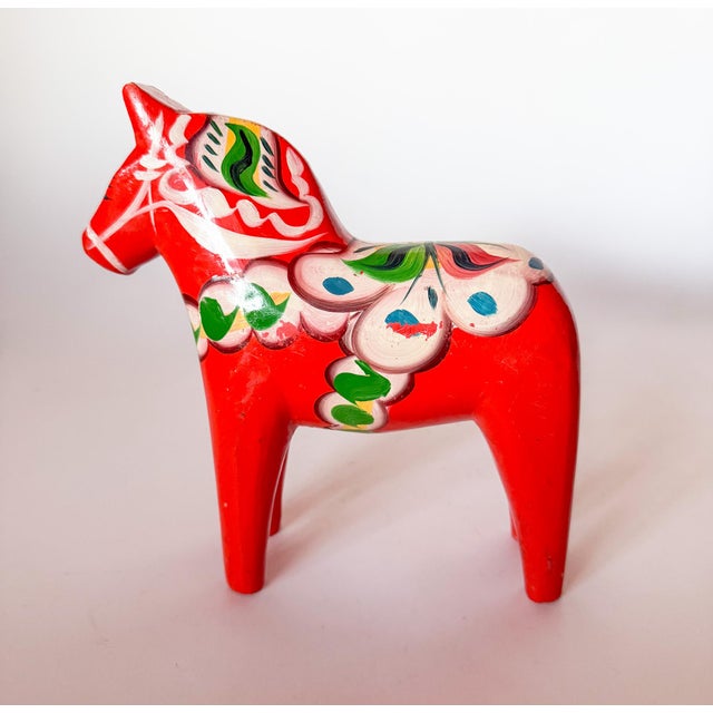Mid 20th Century Mid Century Large Swedish Modern Hand Painted Dala Horse by Nils Olsson For Sale - Image 5 of 7