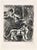 Etching on Montval paper, realized between 1927 and 1930. Table from "Les Fables de La Fontaine", published in 1952 in and...