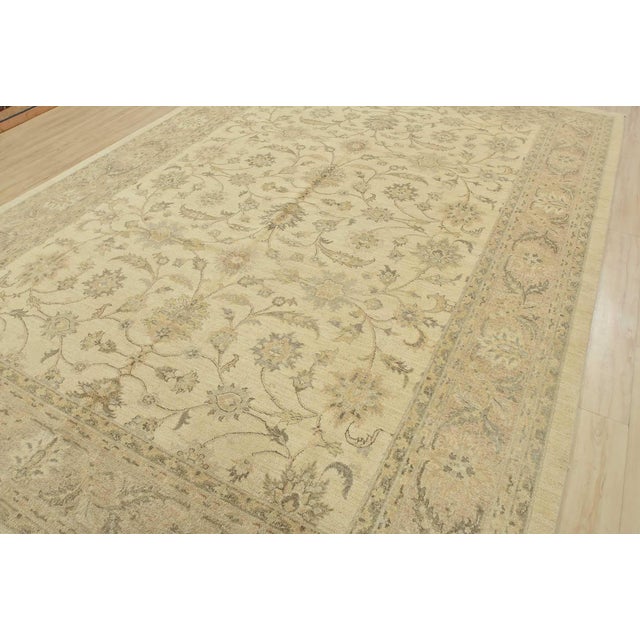 Modern Ziegler Rug 9'11'' X 13'9'' Beige Wool Traditional Hand-Knotted Oriental Carpet For Sale - Image 3 of 12