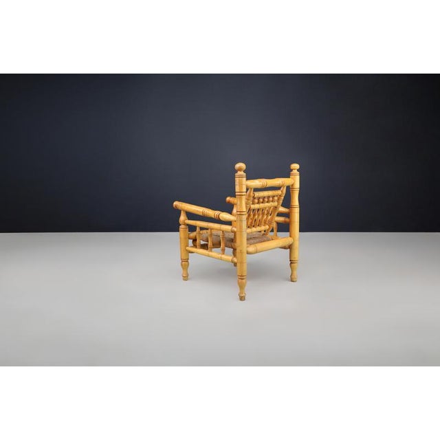 Lounge Chairs in the style of Adrien Audoux and Frida Minet, France, 1950s, Set of 2 For Sale - Image 11 of 12