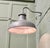 A Large Grey Metal Industrial Wall Light This Industrial wall light hangs on a slender swan neck bracket The wiring is all...