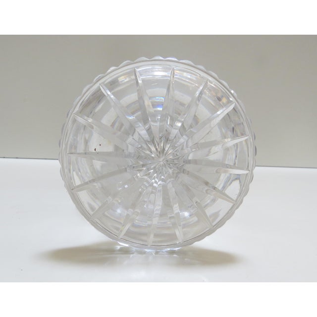 Vintage Moser Glassworks 24k Gold Incrusted Cut Crystal Vase For Sale - Image 11 of 11