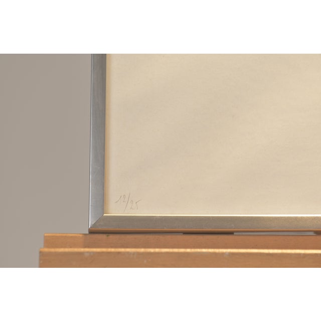 "NATURE" signed Torquin '74, edition 12/25, silkscreen print, framed under glass This piece has an attribution mark, I am...