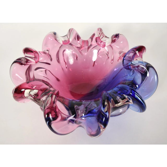 Glass Large Mid-20th Century Murano Glass Centerpiece For Sale - Image 7 of 7