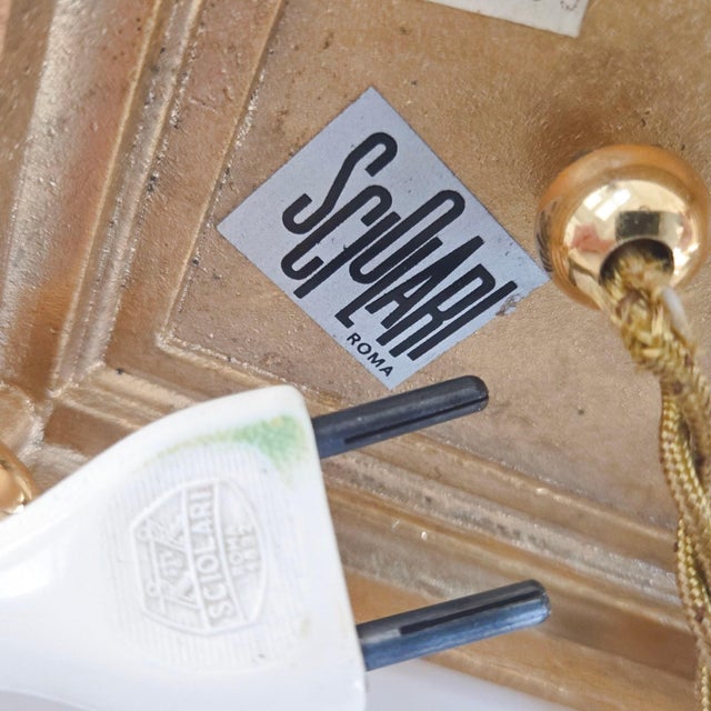 Vintage Table Lamp in Bronze and Gilt Brass by Gaetano Sciolari, 1970s For Sale - Image 9 of 16