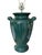 Hollywood Regency Vintage Neoclassical Green Ceramic Table Lamp For Sale - Image 3 of 14