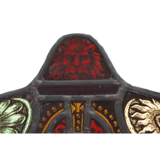 English William the Conqueror Stained Glass Panel For Sale - Image 3 of 10