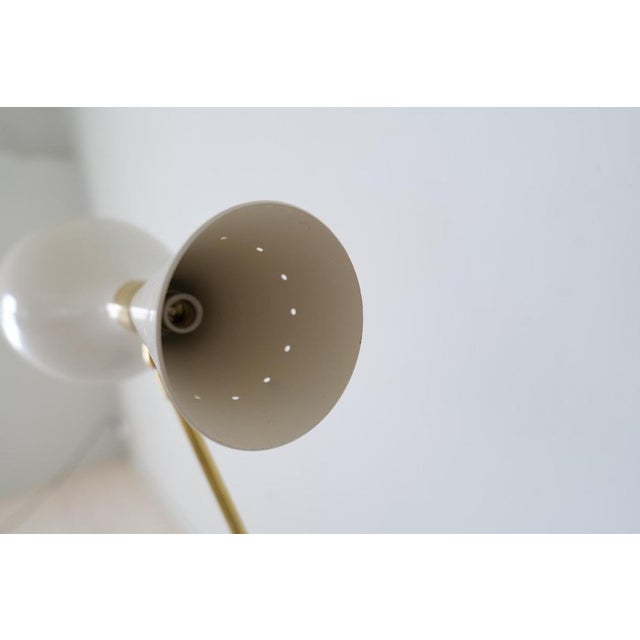 Italian Modern Table Lamp in Brass and Metal in the style of Stilnovo, 1980s For Sale - Image 11 of 13