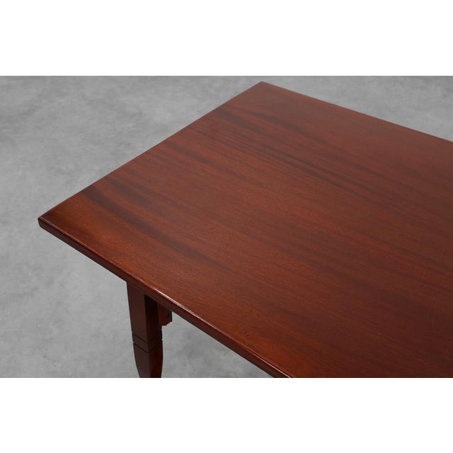 Brown Side Table from H.F. Jansen & Zonen, the Netherlands, 1910s For Sale - Image 8 of 13