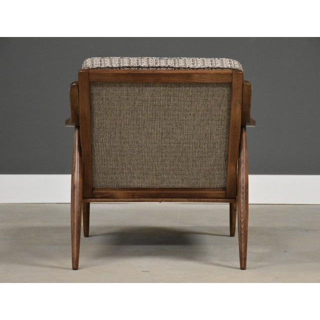 Brown 1950s Danish Modern Lounge Chair For Sale - Image 8 of 10