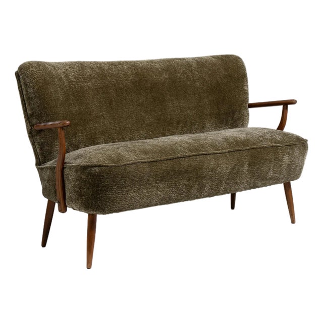 Danish Upholstered Sofa, Antique, Denmark, Circa 1940 For Sale
