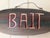 Vintage New England-Style Hand-Carved Fish Bait & Tackle Folk Art Sign For Sale In South Bend - Image 6 of 13