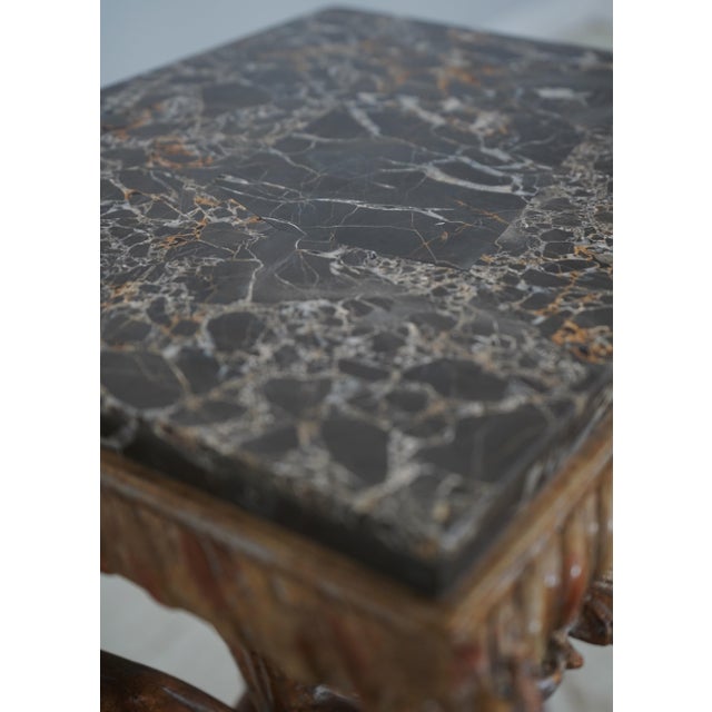 Pair Maitland Smith Faux Branch Form Marble Top Pedestals For Sale - Image 11 of 15