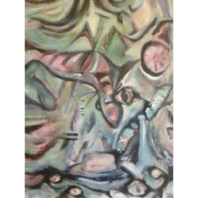 Contemporary "Going Under" Huge Surreal Expressionist Oil and Acrylic Painting by Scott Spencer For Sale - Image 3 of 5