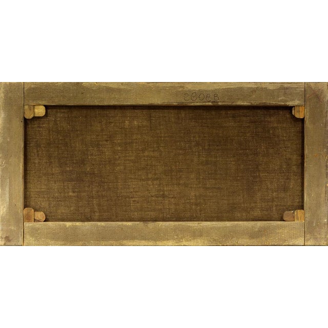 Emilio Pergola, Pastoral Scene with Cows, 1990s, Oil on Canvas For Sale - Image 6 of 7