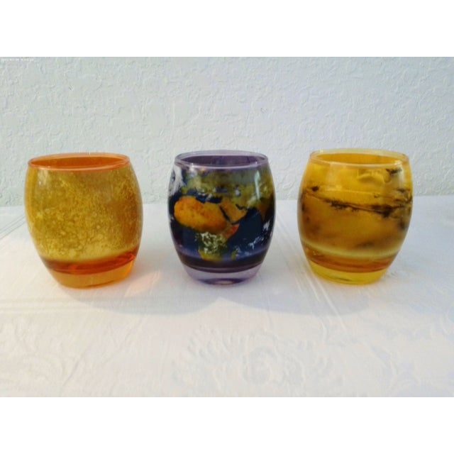Modern Celestial Planetary Glass Votive Candle Holders, Set of 8 For Sale - Image 3 of 4