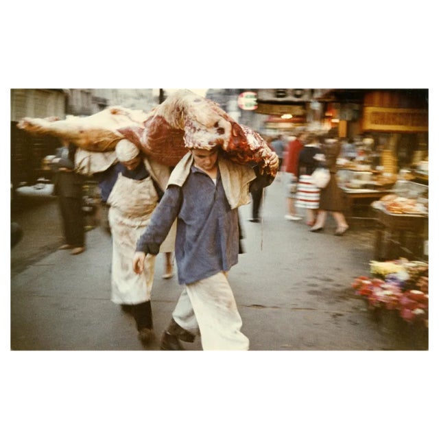 Peter Cornelius, Paris in Color: Paris Butchers, 1956-1961 / 2023, Archival Pigment Print For Sale