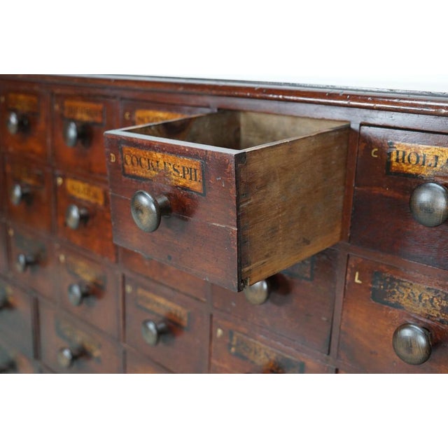 19th Century Hardwood Apothecary Cabinet, England For Sale - Image 13 of 18