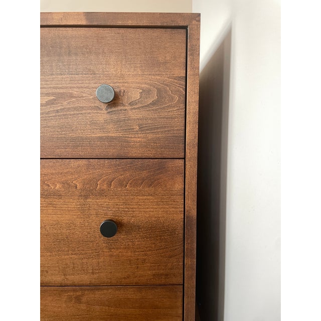 Contemporary Solid Maple Wood Gat Creek Gerard 6-Drawer Dresser (Kettle Stain) For Sale - Image 3 of 5