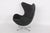Reupholstered armchair, model "The Egg," designed by Arne Jacobsen in 1958. Shown here is an older version, manufactured...