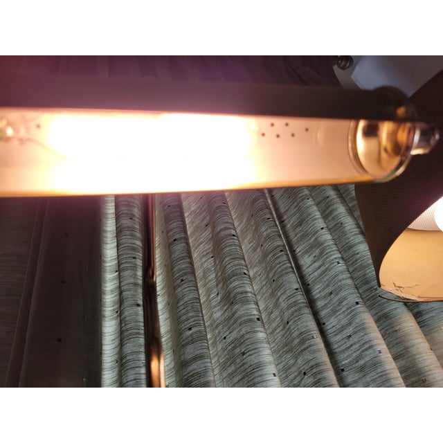 Mid-Century Modern Mid-Century Modern Wood & Brass Desk/Piano Lamp For Sale - Image 3 of 12